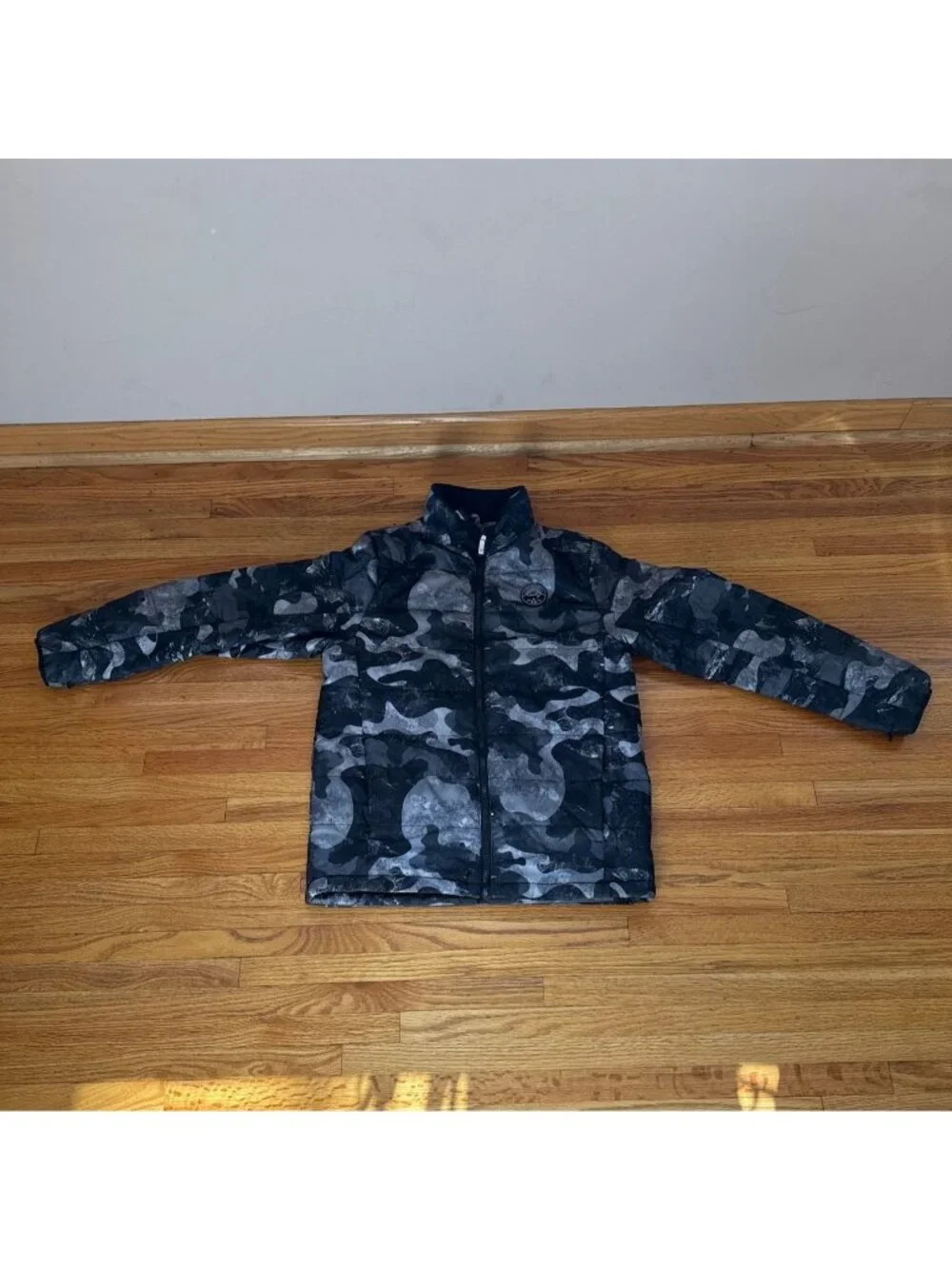 Gerry Youth Systems Puffer Jacket Replacement Liner Grey Black Camo L 14/16